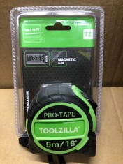 9X  TOOLZILLA 5M PRO TAPE RRP £162: LOCATION - RACK C