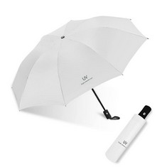 13 X HUAKAILE AUTOMATIC UMBRELLA, WINDPROOF TRAVEL UMBRELLA FOR RAIN, AUTO OPEN CLOSE COMPACT FOLDING UMBRELLA, SUN PROTECTION TOTE UMBRELLA WITH BLACK COATING FOR WOMEN MEN  WHITE,  - TOTAL RRP £173