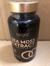 25 X SEA MOSS EXTRACT FOOD SUPPLEMENTS BEST BEFORE 07/2025 RRP £125: LOCATION - RACK A