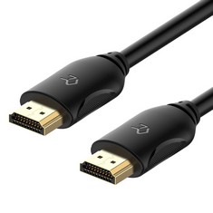 QUANTITY OF RANKIE HDMI CABLE, HIGH-SPEED HDTV CABLE, SUPPORTS ETHERNET, 3D, 4K AND AUDIO RETURN, 1.8 M  BLACK,  - TOTAL RRP £208: LOCATION - RACK A