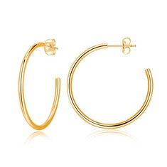 17 X ARTSKIN 14K CHUNKY EARRINGS GOLD HOOP EARRINGS FOR WOMEN HYPOALLERGENIC 30MM OPEN HOOPS TITANIUM EARRINGS HUGGIE THICK HOOP EARRINGS LIGHTWEIGHT GIRLS EARRINGS  30MM, GOLD,  - TOTAL RRP £184: LO