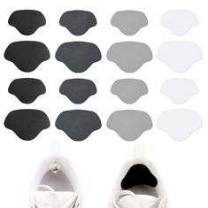 46 X VIKSAUN 8 PAIRS SHOE HEEL REPAIR PATCH, SNEAKER HOLE REPAIR PATCH, SELF ADHESIVE SHOE REPAIR PATCH, REPAIR SHOE HOLE PREVENTION PATCH,FOR MOST TYPES OF SHOES AND SEATS, LARGE AND SMALL  8 PAIRS,