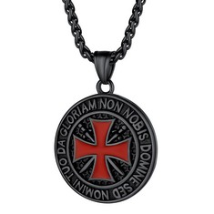 QUANTITY OF ASSORTED ITEMS TO INCLUDE PROSTEEL KNIGHTS TEMPLAR NECKLACE BLACK TEMPLAR CROSS CHAIN CHRISTIAN JEWELRY BLACK RRP £250: LOCATION - RACK F