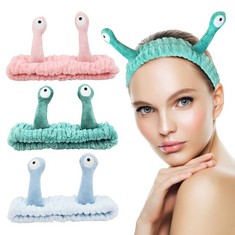 QUANTITY OF ASSORTED ITEMS TO INCLUDE BEKECIDI 3PCS SPA HEADBAND, FLUFFY MAKEUP HEADBANDS SNAIL CUTE SKINCARE HEADBAND MICROFIBER HAIR BAND FOR WASHING FACE ELASTIC FACIAL HEADBAND HAIR ACCESSORIES F