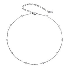 QUANTITY OF ASSORTED ITEMS TO INCLUDE FOCALOOK SATELLITE NECKLACE CHOKER CHAIN STAINLESS STEEL METAL BOHO NECKLACES FOR WOMEN: LOCATION - RACK F