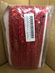 QUANTITY OF ASSORTED ITEMS TO INCLUDE SOURCING MAP 14 YARD SEQUINS BEADED LACE TRIM 2 ROW 0.6 INCH SEQUIN BRAID TRIM STRIP PAILLETTE SEQUINS RIBBON TRIM FOR CRAFTS, EMBELLISHMENTS, DIY SEWING COSTUME