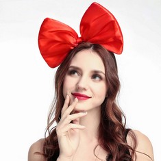 QUANTITY OF ASSORTED ITEMS TO INCLUDE MINKISSY HUGE BOW HEADBAND CANDY COLORED HAIR HOOP PARTY PROPS LOVELY LARGE BOWKNOT HAIR BAND PARTY PROPS FOR WOMAN GIRL RED,  RRP £333: LOCATION - RACK A