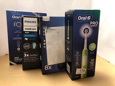 QUANTITY OF ITEMS TO INCLUDE ORAL-B PRO JUNIOR KIDS ELECTRIC TOOTHBRUSH, 1 TOOTHBRUSH HEAD, 3 MODES WITH KID-FRIENDLY SENSITIVE MODE, FOR AGES 6+, 2 PIN UK PLUG, GREEN: LOCATION - SIDE RACK