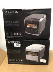 2 X ROBERTS SOUND 48 CD CLOCK RADIO: LOCATION - B RACK