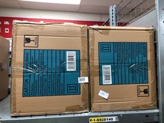 2 X BOXES OF 18 CERAMIC TEA, COFFEE & SUGAR CONTAINERS: LOCATION - C RACK