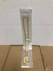 QUANTITY OF GOLD CHAINS WITH R PENDANT: LOCATION - D RACK