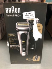 BRAUN SERIES 9 PRO+ ELECTRIC SHAVER FOR MEN, 5 PRO SHAVE ELEMENTS & PRECISION LONG HAIR PRO TRIMMER, POWERCASE, WET & DRY ELECTRIC RAZOR FOR MEN WITH 60 MIN RUNTIME, GIFTS FOR MEN, 9527S, SILVER.: LO