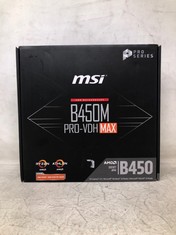 MSI B450M PRO-VDH MAX GAMING MOTHERBOARD: LOCATION - A RACK