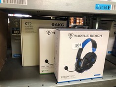 QUANTITY OF ITEMS TO INCLUDE TURTLE BEACH RECON 50P GAMING HEADSET FOR PS5, PS4, XBOX SERIES X|S, XBOX ONE, NINTENDO SWITCH, & PC: LOCATION - F RACK