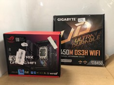 GIGABYTE B450M DS3H WIFI (AM4//AMD/B450/MATX/SATA 6GB/S/USB 3.1/HDMI/WIFI/DDR4/MOTHERBOARD) & ASUS ROG STRIX B760-I GAMING WIFI MOTHERBOARD: LOCATION - G RACK