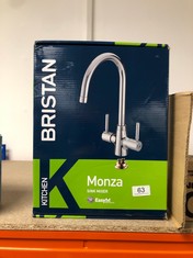 BRISTAN MZ SNK EF C MONZA EASYFIT KITCHEN SINK MIXER TAP WITH SWIVEL SPOUT, CHROME.: LOCATION - A RACK