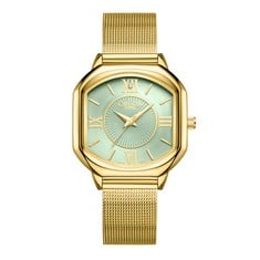 GAMAGES OF LONDON LADIES COUNTESS DIAMOND IN GOLD SEYCHELLES BLUE WATCH SKU:GAW411 RRP £605: LOCATION - TOP 50 RACK