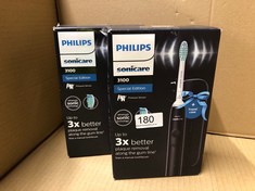 2 X PHILIPS SONICARE 3100 SPECIAL EDITION TOOTHBRUSH: LOCATION - B