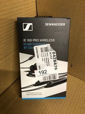 SENNHEISER IE 100 PRO WIRELESS BLACK WIRELESS IN-EAR MONITORS | DYNAMIC 10MM BROADBAND TRANSDUCER | BT CONNECTOR, USB-C CABLE & S/M/L SILICONE ADAPTORS INCLUDED | BLACK (509171).: LOCATION - B RACK