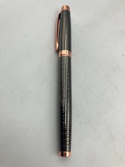 RUCKSTUHL STAINLESS STEEL LUXURY PEN IN GIFT BOX BLACK & ROSE GOLD COLOUR CASE HAND ASSEMBLED RRP £80: LOCATION - TOP 50 RACK