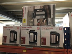 QUANTITY OF KITCHEN & APPLIANCES ITEMS TO INCLUDE MORPHY RICHARDS 1.6L SAUTÉ & SOUP MAKER, 4 SETTINGS, PAUSE FUNCTION, LED CONTROL PANEL, NON-STICK COATED JUG, DETACHABLE POWER CORD, STAINLESS STEEL,