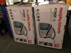 2 X MORPHY RICHARDS POWER STEAM GENERATOR IRON 333300 WITH INTELLITEMP STEAM GENERATOR NO BURNS GUARANTEED 2600W: LOCATION - B