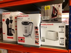 QUANTITY OF KITCHEN & APPLIANCES ITEMS TO INCLUDE MORPHY RICHARDS 303250 EASYCHARGE CORDLESS IRON 2400W CERAMIC 3 YEAR GUARANTEE: LOCATION - B