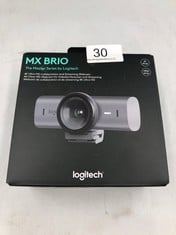 LOGITECH MX BRIO ULTRA HD 4K COLLABORATION AND STREAMING WEBCAM, 1080P AT 60FPS, DUAL NOISE REDUCING MICS, SHOW MODE, USB-C, WEBCAM COVER, WORKS WITH MICROSOFT TEAMS, ZOOM, GOOGLE MEET, GRAPHITE.: LO