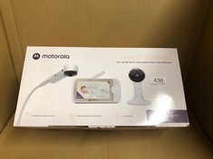 MOTOROLA NURSERY VM65X CONNECT - HALO VIDEO BABY MONITOR WITH CRIB HOLDER - 5 INCH PARENT UNIT AND WIFI APP - FLEXIBLE MAGNETIC CAMERA MOUNT, WHITE.: LOCATION - C RACK