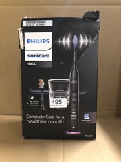 PHILIPS SONICARE DIAMONDCLEAN SMART 9400 ELECTRIC TOOTHBRUSH, SONIC TOOTHBRUSH WITH APP, PRESSURE SENSOR, BRUSH HEAD DETECTION, 4 BRUSHING MODES AND 3 INTENSITY LEVELS, BLACK, MODEL HX9917/89.: : LOC