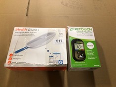 QUANTITY OF ITEMS TO INCLUDE ONETOUCH SELECT PLUS FLEX BLOOD GLUCOSE METER I SYSTEM FOR BLOOD GLUCOSE CONTROL I WITH 1 BLOOD GLUCOSE METER, 10 TEST STRIPS, 1 LANCING DEVICE, 10 LANCETS, 1 CARRY CASE: