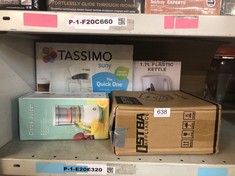 QUANTITY OF  ITEMS TO INCLUDE DAEWOO ESSENTIALS, PLASTIC KETTLE, WHITE, 1.7 LITRE CAPACITY, FILL 7 CUPS, FAMILY SIZE, VISIBLE WATER WINDOW FOR EASY MONITORING, LED LIGHT INDICATOR, LIGHTWEIGHT, CLEAN