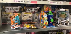 QUANTITY OF TOYS & GAMES ITEMS TO INCLUDE ESCAPE ROOM THE GAME 2 : LOCATION - E RACK