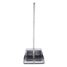 13 X TOPOBATHY STAINLESS STEEL DUSTPAN WITH LONG HANDLE METAL UPRIGHT DUSTPAN HEAVY DUTY FOR LOBBY GARAGE HOME AND YARD HOME SHOP COMMERCIAL AND INDUSTRIAL USE - TOTAL RRP £195:: LOCATION - RACK C