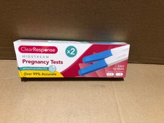 QUANTITY OF CLEAR RESPONSE MIDSTREAM PREGNANCY TESTS EXP 25/03/2027 RRP £177: LOCATION - RACK D