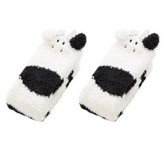 10 X HOLIBANNA CORAL FLEECE ANIMAL SOCKS COW SOCKS INDOOR FLOOR FUZZY SOCKS ANIMAL SLEEPING WINTER WARM SOCKS CORAL FLEECE SOCK SLIPPER SOCKS KEEP WARM FLOOR STOCKINGS 1 PAIR 35X7.5 CM CHRISTMAS - TO