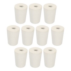 QUANTITY OF ASSORTED ITEMS TO INCLUDE SOURCING MAP RUBBER TAPERED PLUG 15MM TO 20MM WITH 8MM HOLE TEST TUBES BUNGS STOPPER WHITE FOR LAB HOME 10 PIECES: LOCATION - RACK D