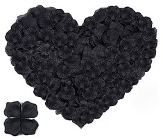 QUANTITY OF ASSORTED ITEMS TO INCLUDE XMASOLDECOR 1000PCS BLACK ROSE PETALS, ARTIFICIAL PETALS ROSE FLOWERS, ROSE PETALS FOR WEDDING PARTY, BEDROOM, VALENTINE'S DAY, CONFESSION DECORATION, ROMANTIC D