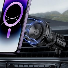 QUANTITY OF O-MAG DRIVESAFE CAR PHONE MOUNT, AIR VENT CAR PHONE HOLDER, POWERFUL MAGNETIC MOUNTING AND VACUUM SUCTION CUP, EASY ONE HAND USE, 360° ADJUSTABLE, FITS IPHONE, MAGSAFE CASES AND ANDROID P