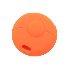 28 X BROVACS SILICONE COVER PROTECTOR CASE HOLDER SKIN JACKET COMPATIBLE WITH BENZ SMART 1 BUTTON REMOTE KEY FOB CV 9953 ORANGE - TOTAL RRP £121: LOCATION - RACK E