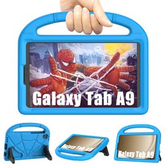 18 X KIDS CASE FOR SAMSUNG GALAXY TAB A9/A7 LITE 8.7 INCH, SONLAYIN LIGHTWEIGHT KID-PROOF COVER WITH HANDLE KICKSTAND FOR GALAXY TAB A9/A7 8.7'' TABLET CASE(SM-X110/X115/X117, T220/T225/T227) - BLUE