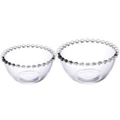 QUANTITY OF ASSORTED ITEMS TO INCLUDE HEMOTON 2PCS GLASS SERVING BOWLS STACKABLE DIPPING BOWLS FRUIT BOWLS DESSERT BOWLS SALAD BOWLS CLEAR SERVING BOWL CUBILOSE BOWLS SNACK YOGURT SAUCE PREP BOWL FOR