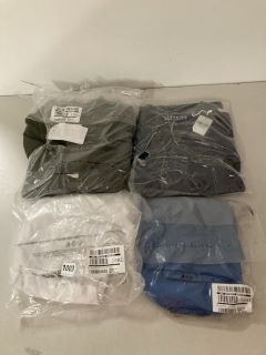 4 X ASSORTED ITEMS TO INCLUDE BADRHINO DESIGNER TEE IN NAVY - SIZE 1X