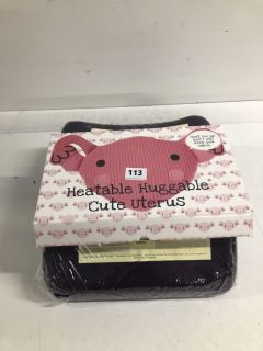 2 X ASSORTED ITEMS TO INCLUDE HEATABLE HUGGABLE UTERUS