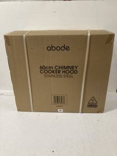 ABODE 60CM CHIMNEY COOKER HOOD IN STAINLESS STEEL - MODEL ASCH6031SS - RRP £79