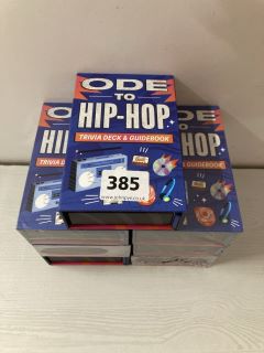 QTY OF ODE TO HIP-HOP TRIVIA DECK & GUIDEBOOKS