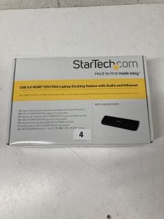 STARTECH COM USB 3.0 HDMI DVI/VGA LAPTOP DOCKING STATION WITH AUDIO & ETHERNET - RRP £145