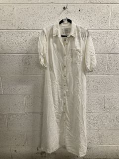 WOMEN'S DESIGNER SHIRTDRESS IN WHITE - SIZE S - RRP £160