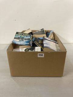 BOX OF ASSORTED BOOKS