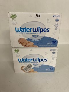 2X BOX OF ALLERGYUK WATERWIPES